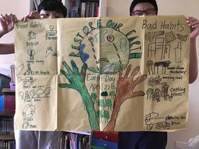 GESM pupils mark Earth Day '21
