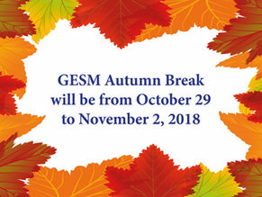 Autumn Break Advisory