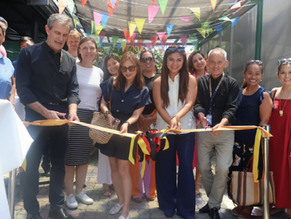 GEB Opens Outdoor Lounge for Parents in School Garden