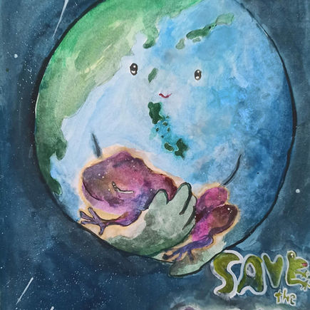 GESM Students Shine in Save the Frogs Art Competition