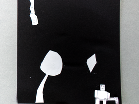 B&W artworks by German secondary students