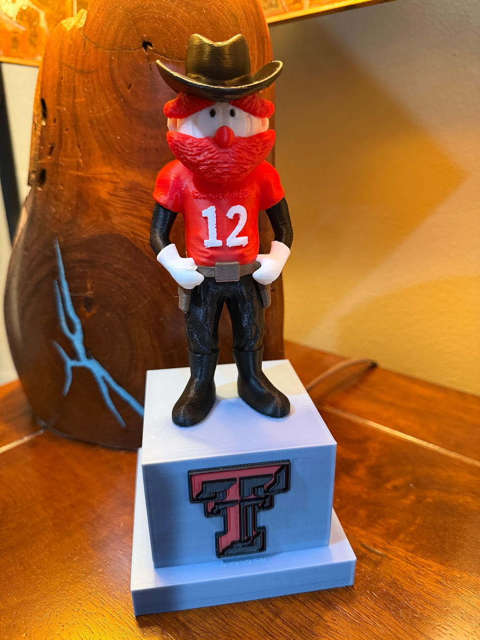 Thumbnail: Texas Red-Inspired Cowboy Statue – 3D Printed Fan Decor