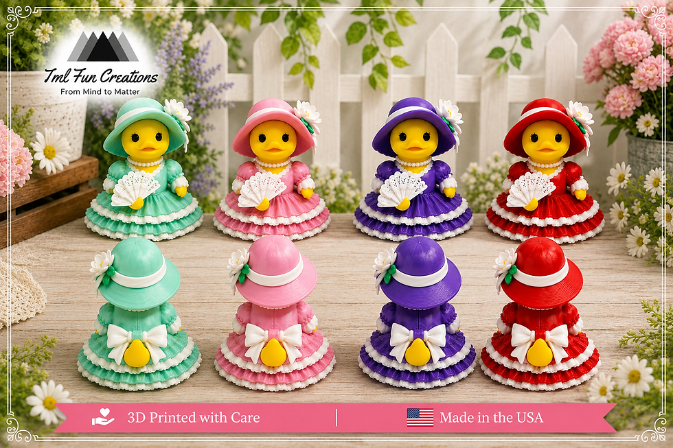Thumbnail: Southern Belle Duck – 3D Printed Collectible Southern Duck