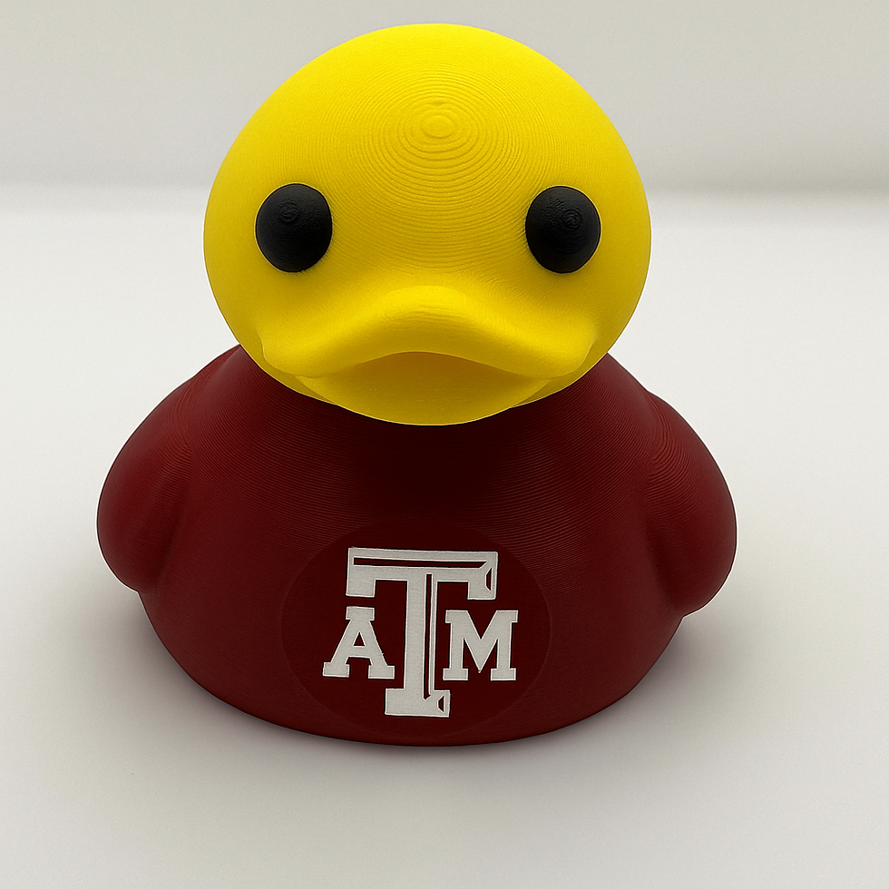 Thumbnail: Texas A&M Off Road Duck – 3D Printed College Duck | Cruise Ducking Gift
