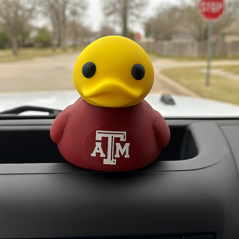Thumbnail: Texas A&M Off Road Duck – 3D Printed College Duck | Cruise Ducking Gift