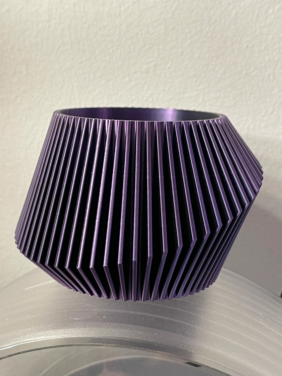 Thumbnail: Striata Planter – Modern Ribbed 3D Printed Vase