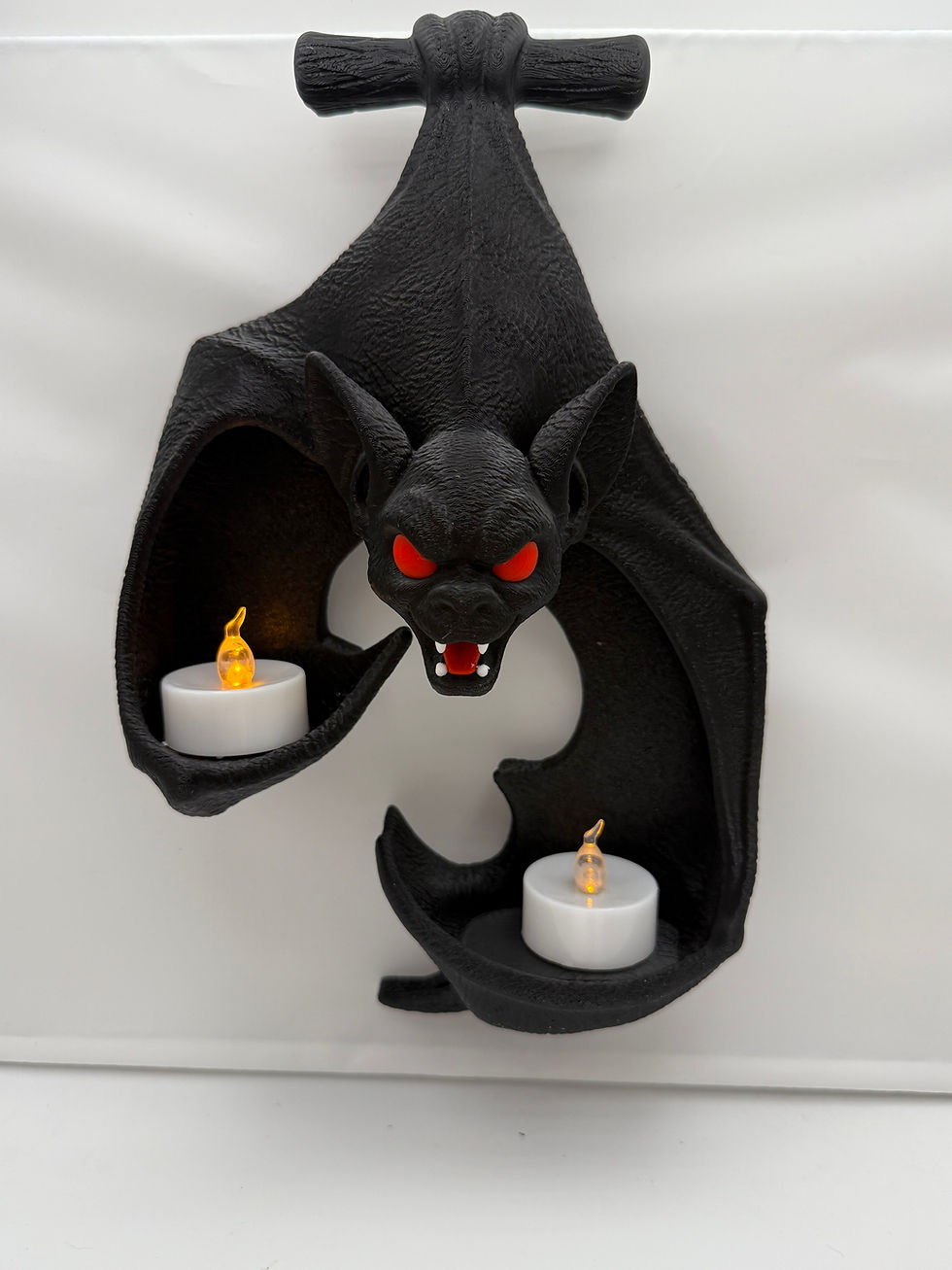 Thumbnail: Halloween Bat Tea Light Holder – 3D Printed Wall Mount