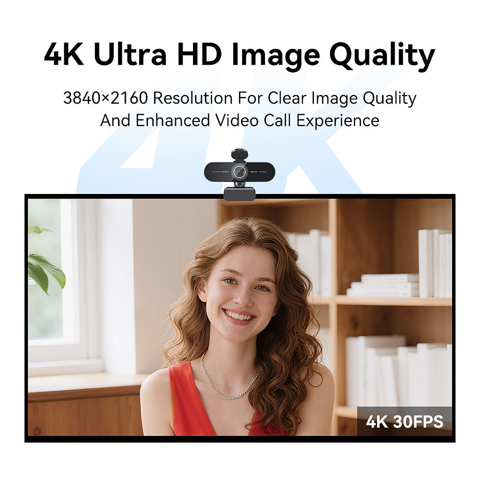 Thumbnail: EMEET 4K/1080P Webcam for PC/Computer PDAF Auto Focus Video Camera With Dual Mic
