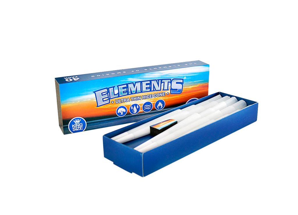 ELEMENTS CONOS PRE-ROLADOS KING-SIZE C/40