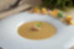 Crema de Chicharron al chipotle adobado; de Queretaro