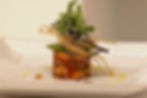 Timbal de tinga de res con adobo de chipotle; de Puebla