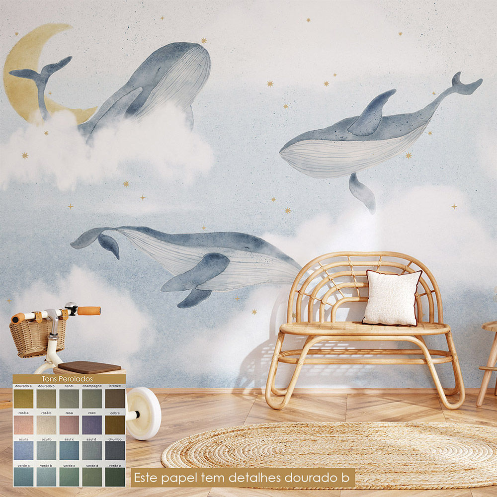 Painel Baleias no Céu