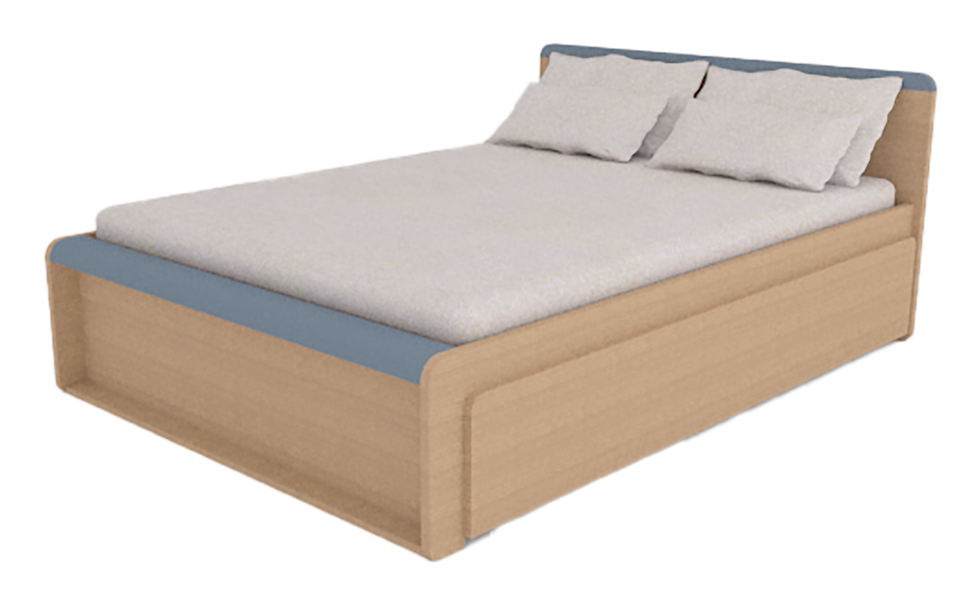Miniatura: Cama casal com bicama - sem grade TIT Escandinava ®