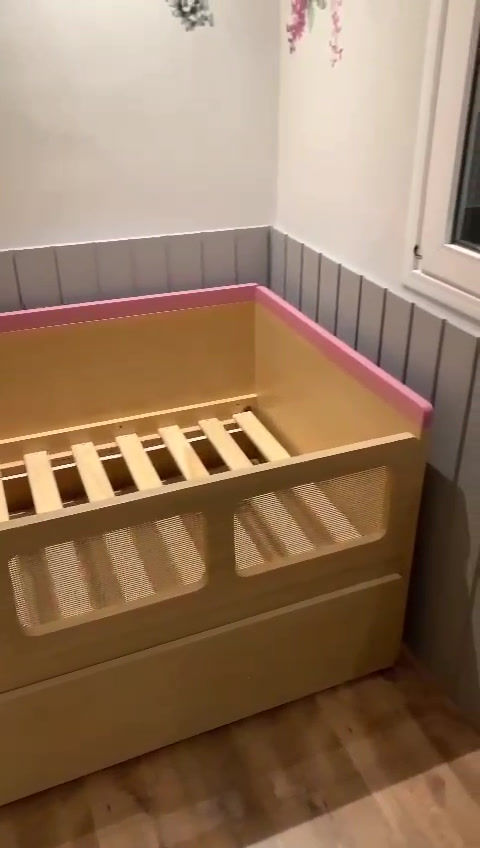 Miniatura: Sofá em L - 2 Camas Painel /bicama e baús palha 01 grade TIT Escandinava®