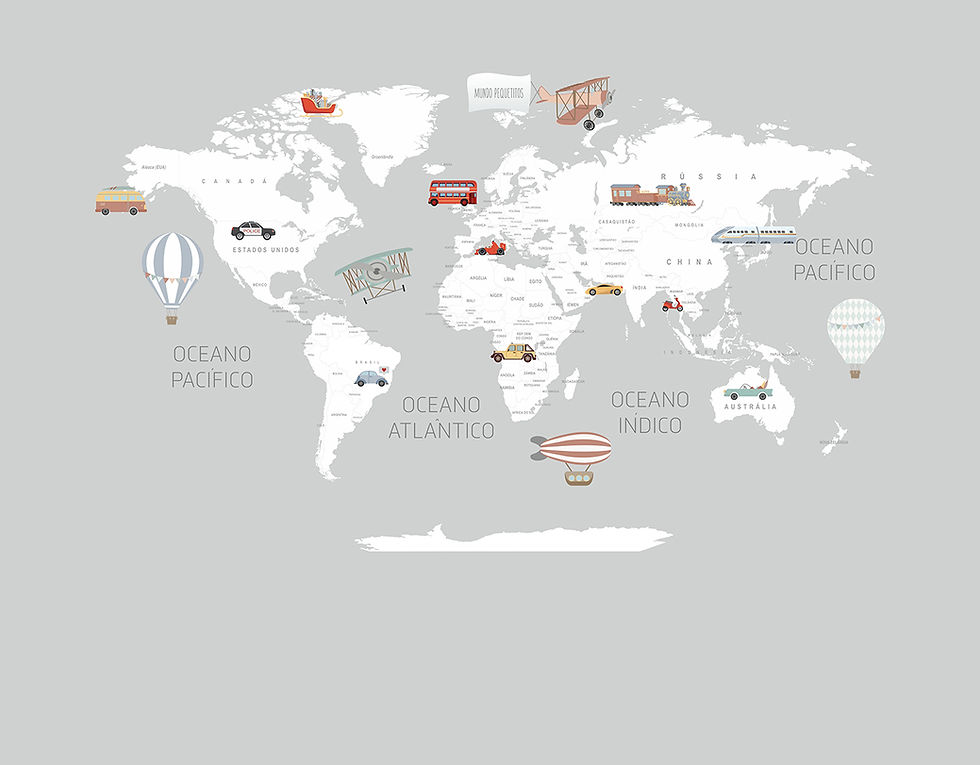 Miniatura: Painel Mapa com transportes - ver cores disponíveis aqui!