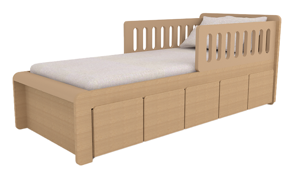 Miniatura: Cama /baú - 02 grades TIT Freijó ®