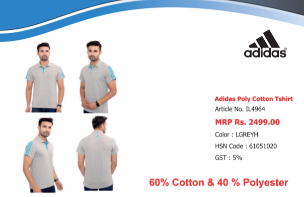 ADIDAS MENS POLO T-SHIRT