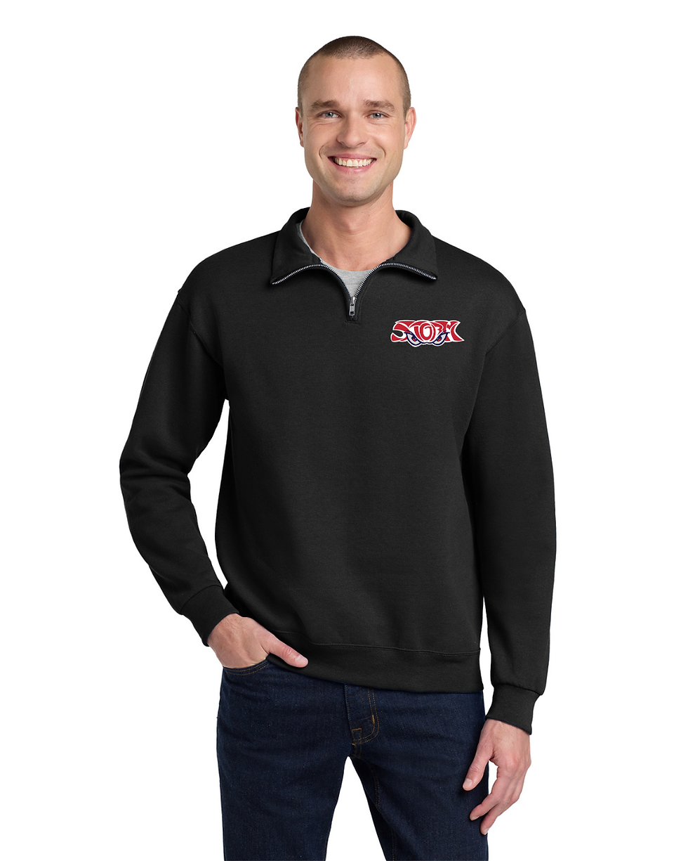 Thumbnail: Jerzees® NuBlend® 1/4-Zip Cadet Collar Sweatshirt