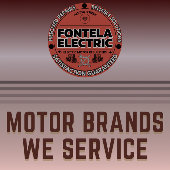 Fontela Electric rebuilt services for electric motors, industrial equipment.