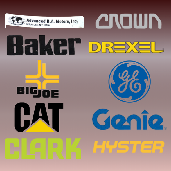 Top tier forklift industrial brands that are serviced with Fontela Electric.