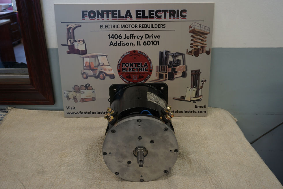 Rebuilt Hyster motor part number/sku 2040292.