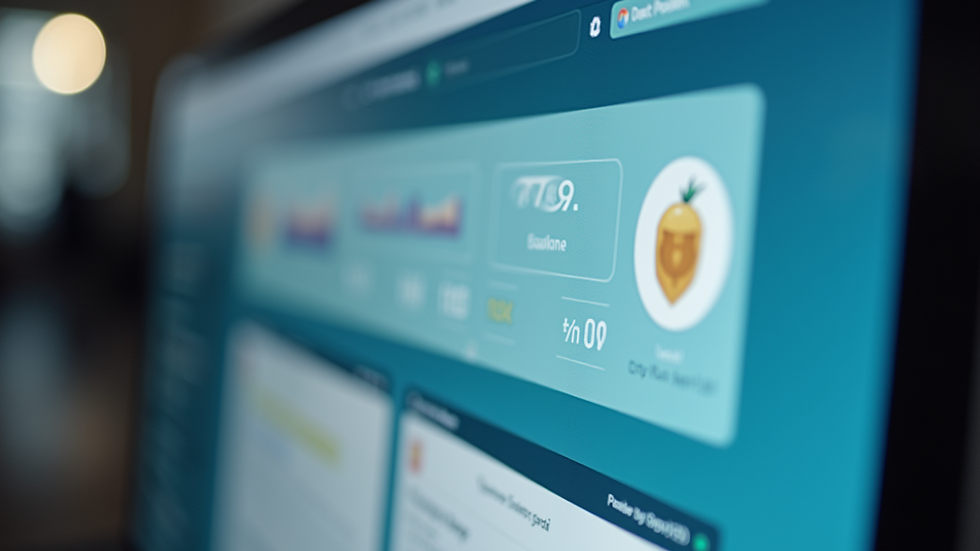 Close-up view of a computer screen displaying compliance management software