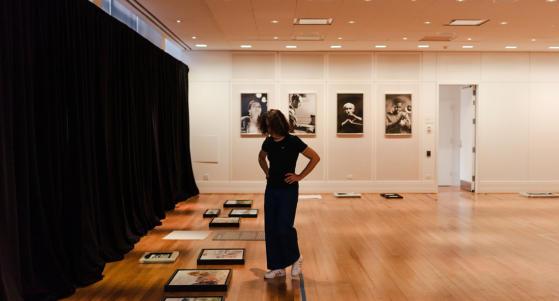 Alice curating in show.jpg