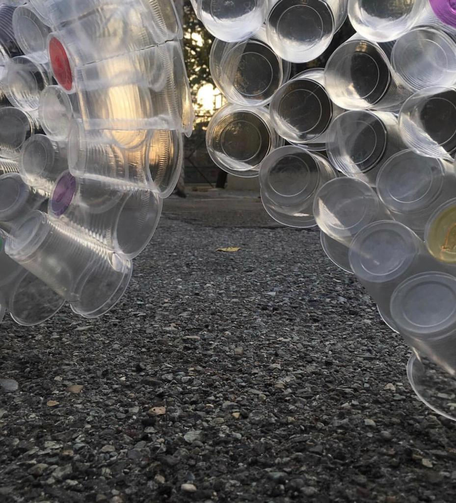 plastic cup structure