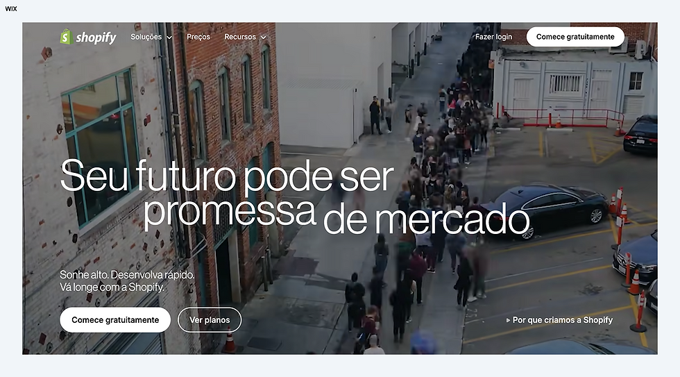 Melhores alternativas ao GoDaddy: Shopify.