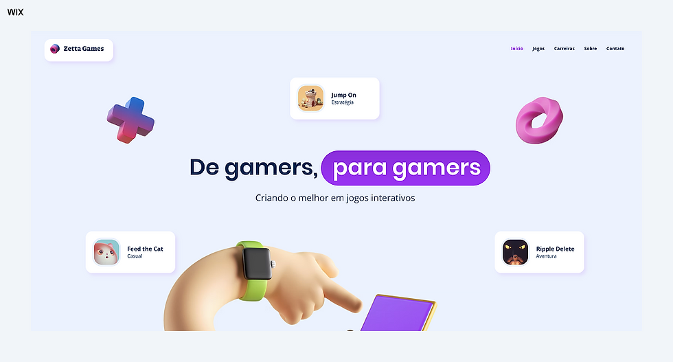 Como criar um site de jogos: personalize um template.