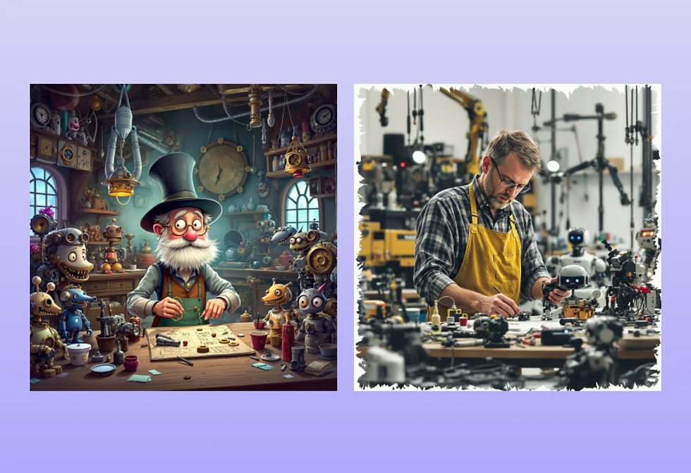 Prompts para IA de imagens: inventor.