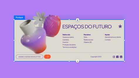 Como criar o rodapé do site (com 17 exemplos)