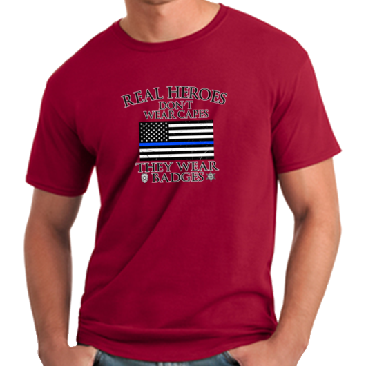 Thumbnail: Real Heroes Don't Wear Capes T-Shirt