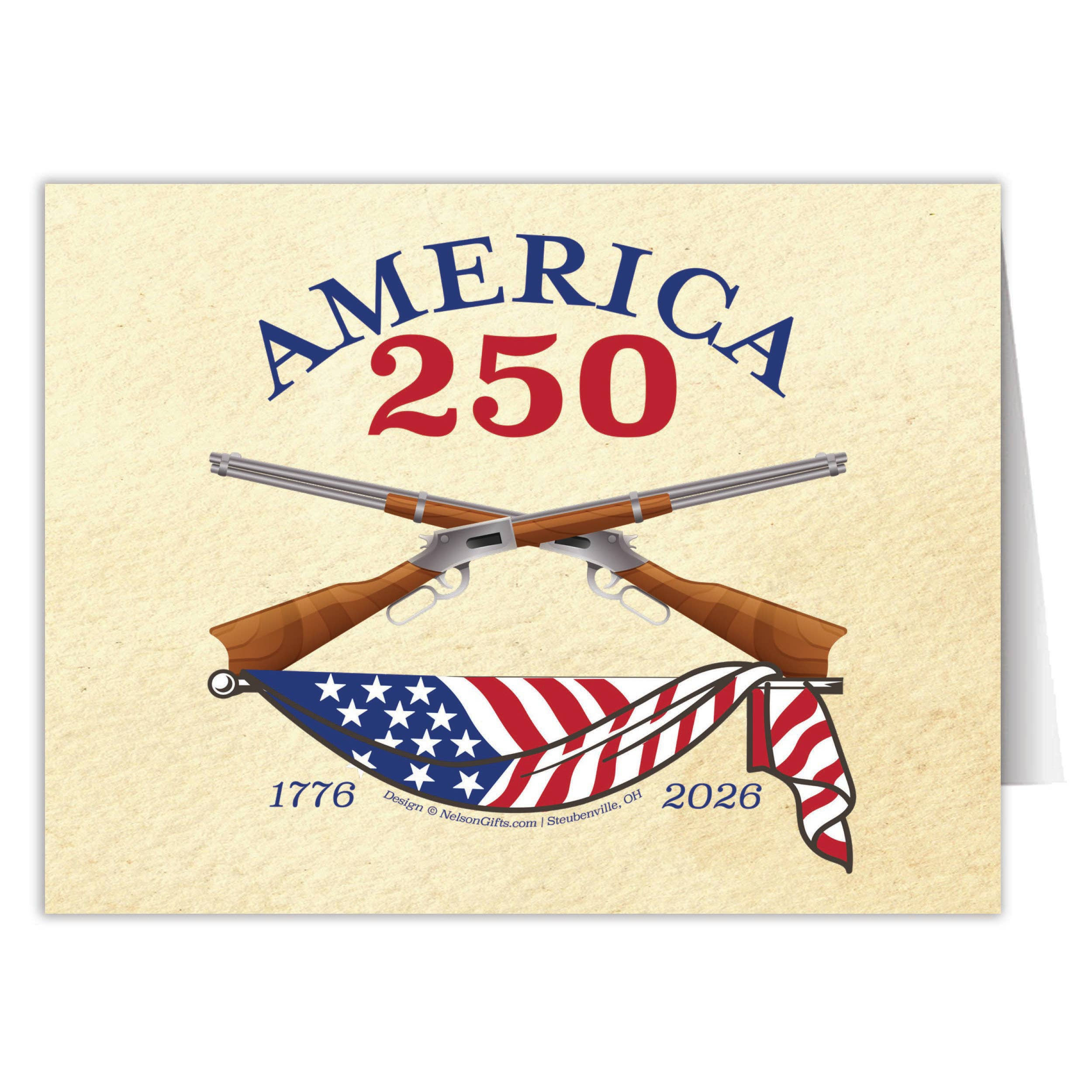 America 250 Rifles Note Cards 3