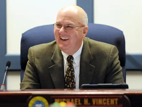 Mike Vincent, one of five honored by the Governor with the Order of the First State, held multiple public service roles, including council president for more than a decade.