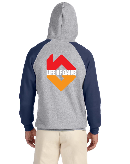 Thumbnail: Life of Gains -Adult Hooded Sweatshirt