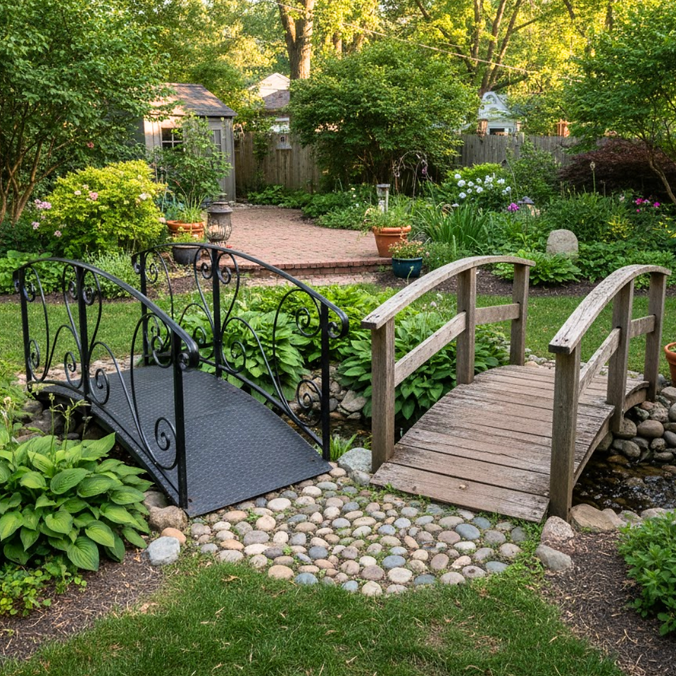 Footbridges – Metal and wooden options