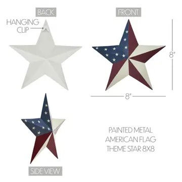 Thumbnail: American flag star 8x8