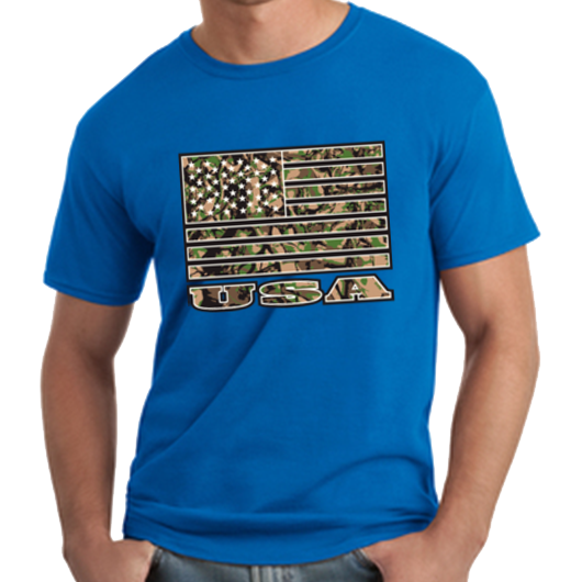 Thumbnail: Camo American Flag T-Shirt