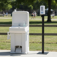 Portable Hand-washing and Hand-sanitizing Stations
