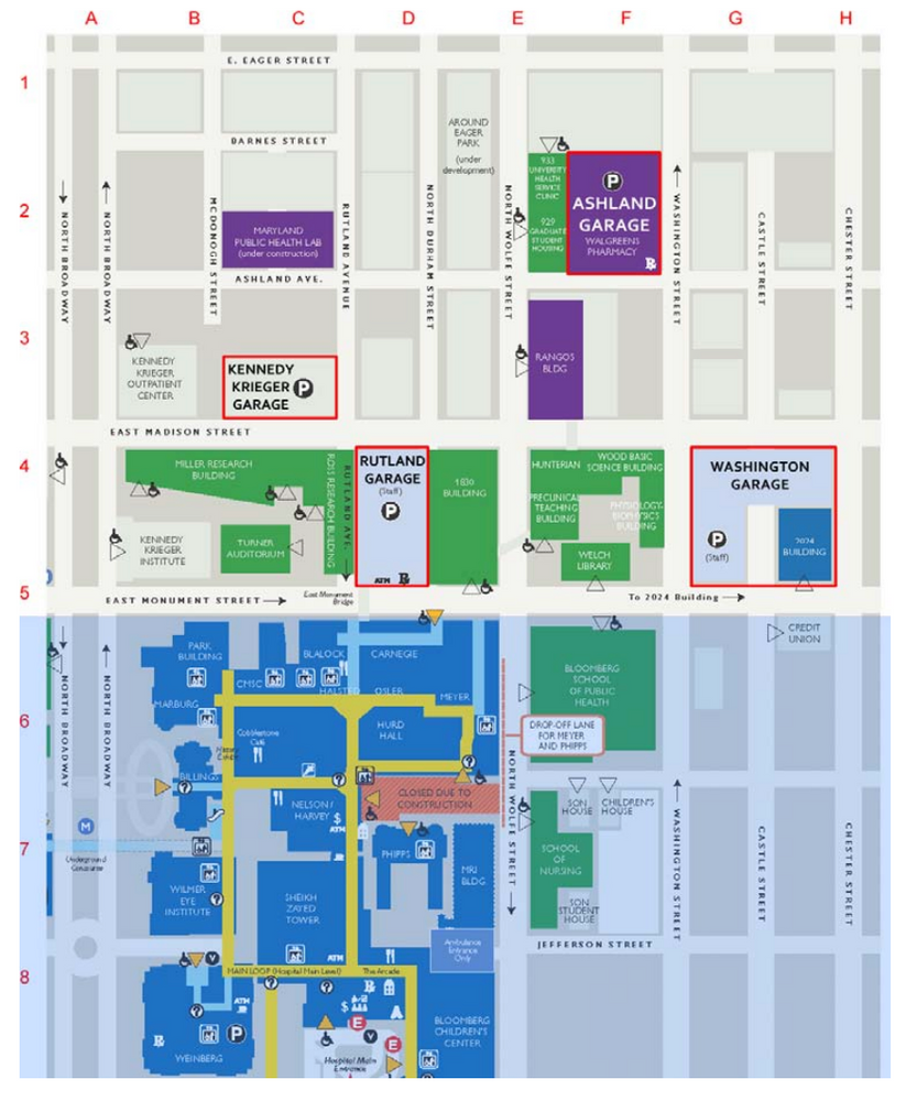 The Johns Hopkins East Baltimore Medical Campus Parking Guide