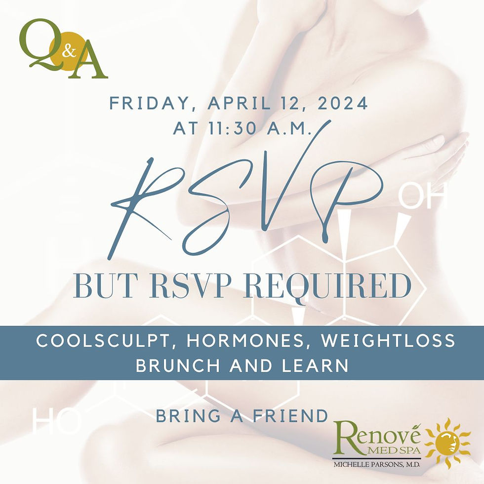 CoolSculpt, Hormones, Weightloss Brunch and Learn
