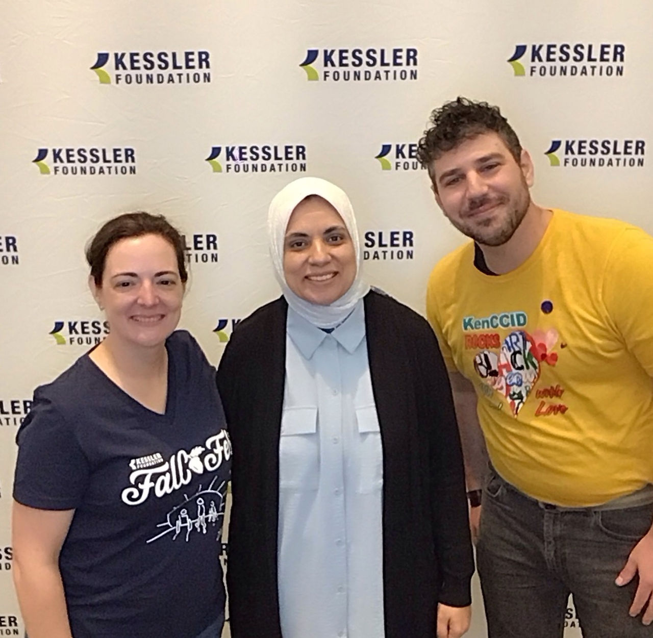 Miles Cutler, our Community Engagement Coordinator, connecting with various people at Kessler Foundation Fall Fest