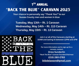 7th Annual “Back the Blue” Caravan – May 13–15, 2025