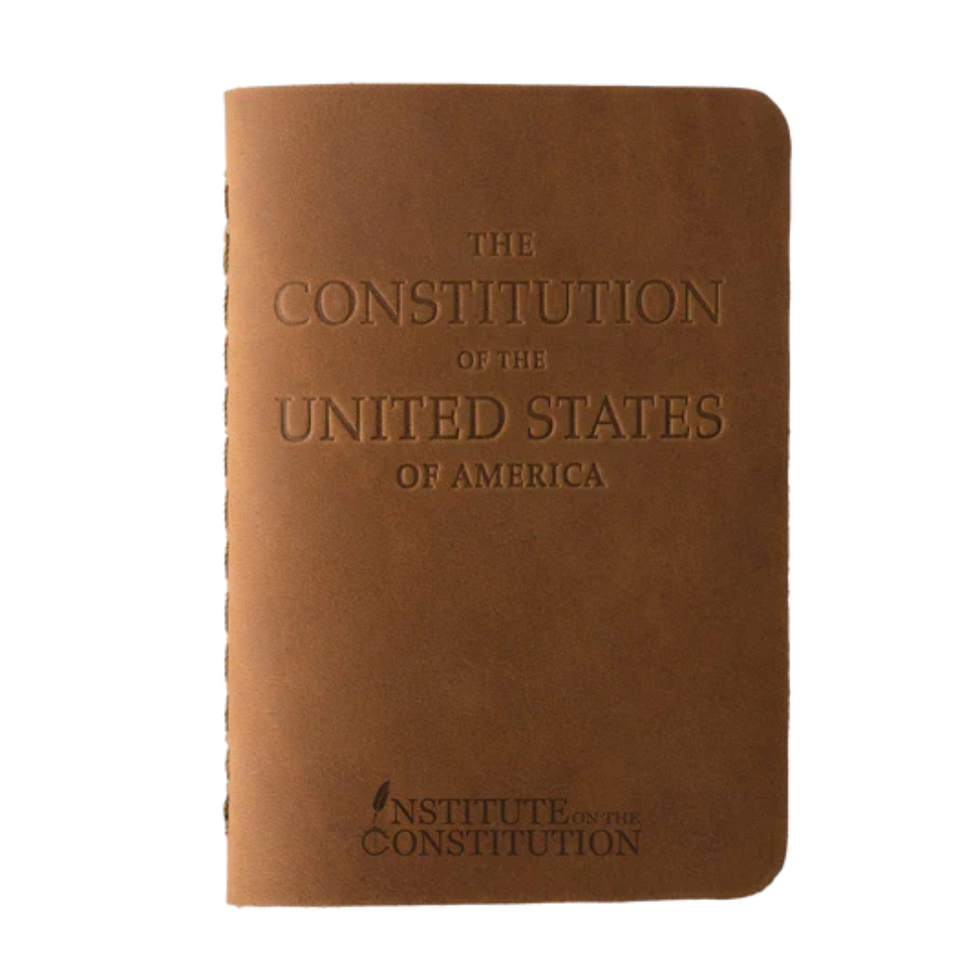 Leather Constitution Book