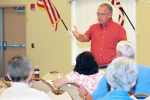 Representative Rich Collins Speaking with Constituents