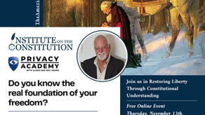 Restoring Liberty and Protecting Privacy: Two Powerful Events This November