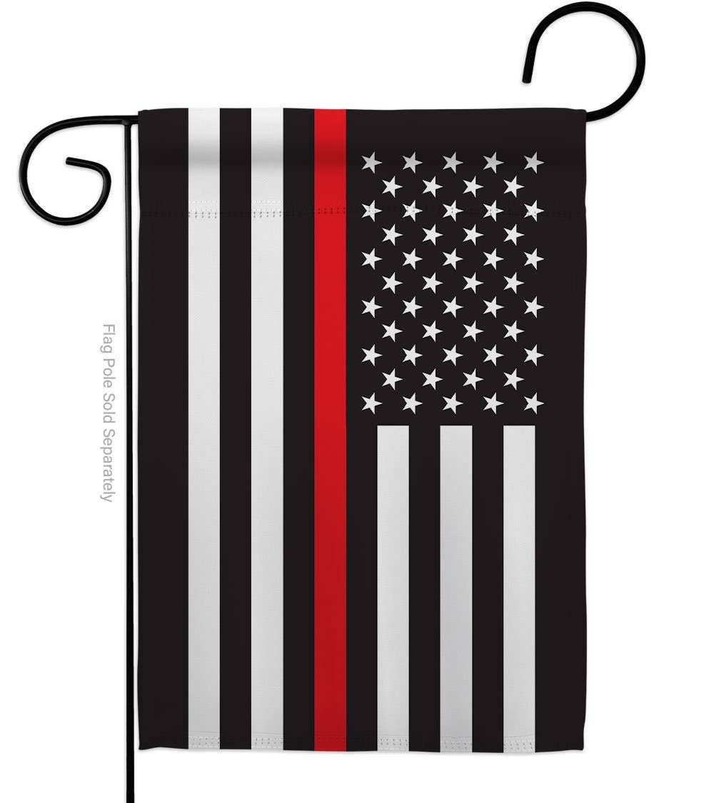 Thin Red Line Garden Flag