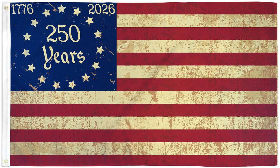 Thumbnail: 250 America Tea Stained flag 3x5