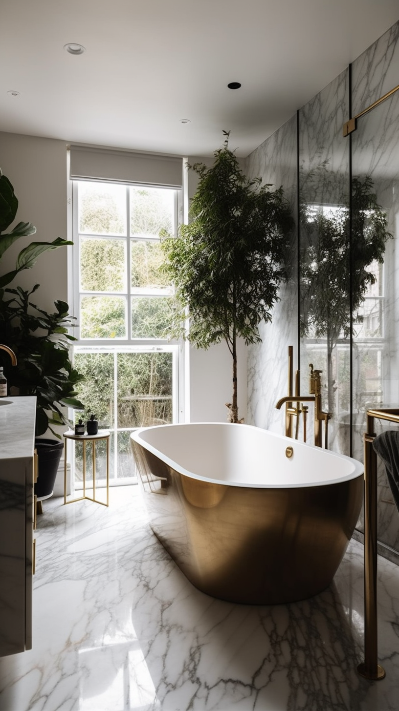 Bathroom fitters in Portsmouth adding a touch of luxury with a freestanding tub